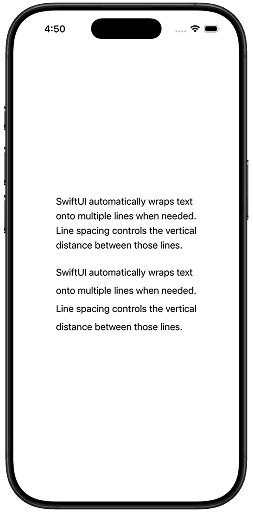 system font line spacing