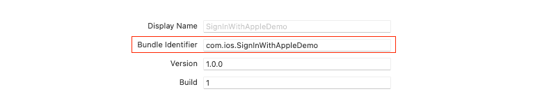 apple signin bundle identifier
